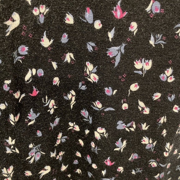 Maurices - Floral Cold Shoulder Lace Insert Scoop Neck Cap Sleeve Top - Sz S - Picture 9 of 10